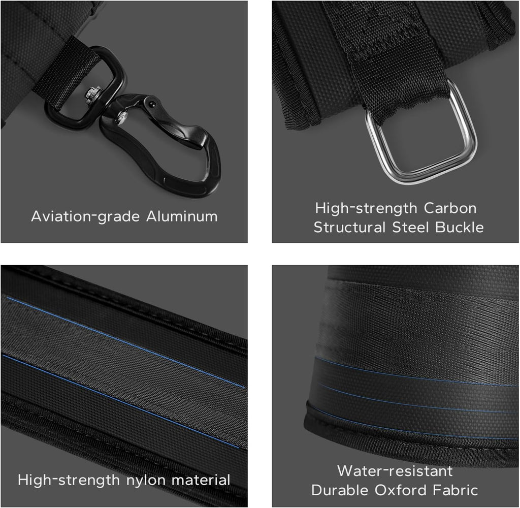 Speediance Extender Straps Attachments, Black, Machine Accessories for Speediance Gym Monster Home Gym, Extender Straps Extension Straps for Cable Attachments Pulley Machines, Pull-ups, Triceps, Rows