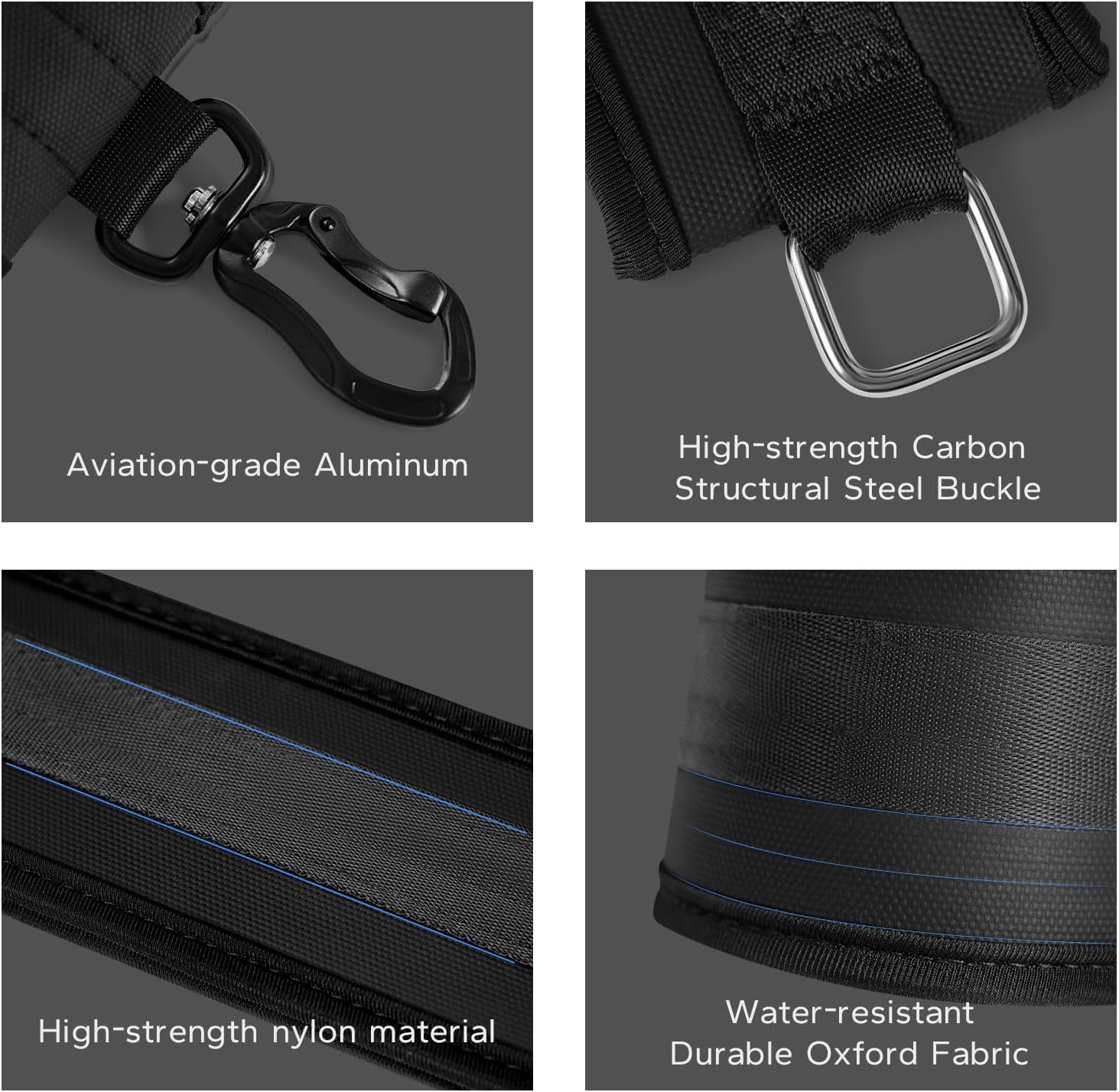 Speediance Extender Straps Attachments, Black, Machine Accessories for Speediance Gym Monster Home Gym, Extender Straps Extension Straps for Cable Attachments Pulley Machines, Pull-ups, Triceps, Rows