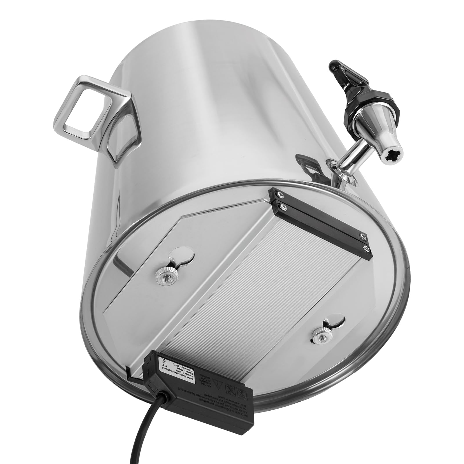 3.4 Gallon Stainless Steel Hot Beverage Drink Dispenser Can, Electric Coffee Urn with Fuel Holder 2-Way Continuous Heating, Tea Water Coffee Chafer Urn with Spigot for Parties Buffet Catering
