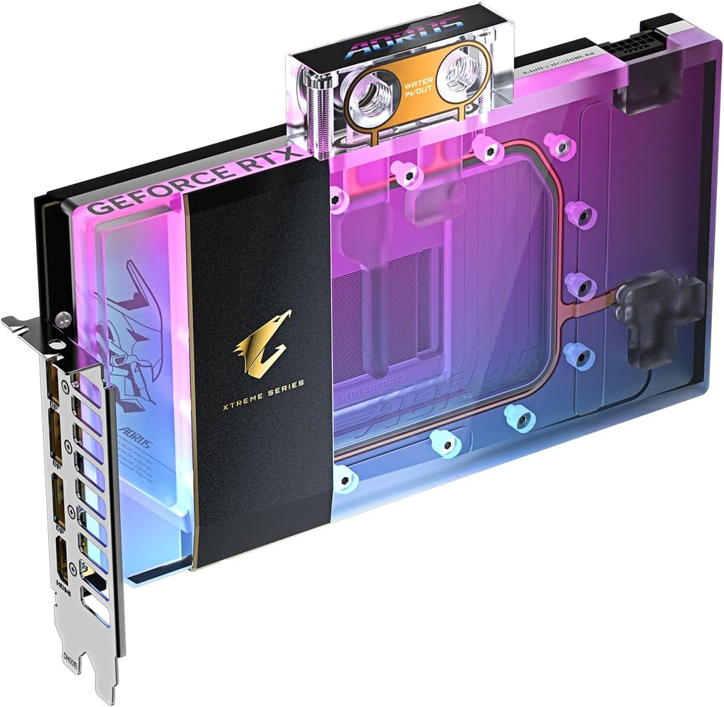 Gigabyte Aorus GeForce RTX 5090 Xtreme Waterforce WB 32G Graphics Card - 32 GB GDDR7, 512 Bit, PCI-E 5.0, 2655 MHz Core Frequency, 3 x DP 2.1a, 1 x HDMI 2.1b, NVIDIA DLSS 4, GV-N5090AORUSX WB-32 GD