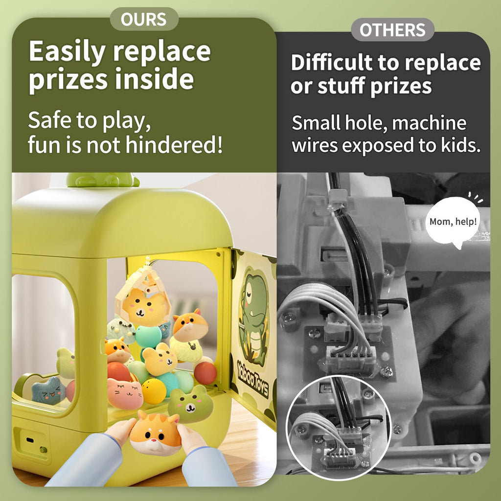 ORANGE OCEAN Large Claw Machine for Kids,Unicorns Toys Claw Machine for Girls,Mini Arcade Game with Prizes Toys,Kids Vending Machine Age 6-8 8-10,Christmas Party Birthday Gift for Girls Boys