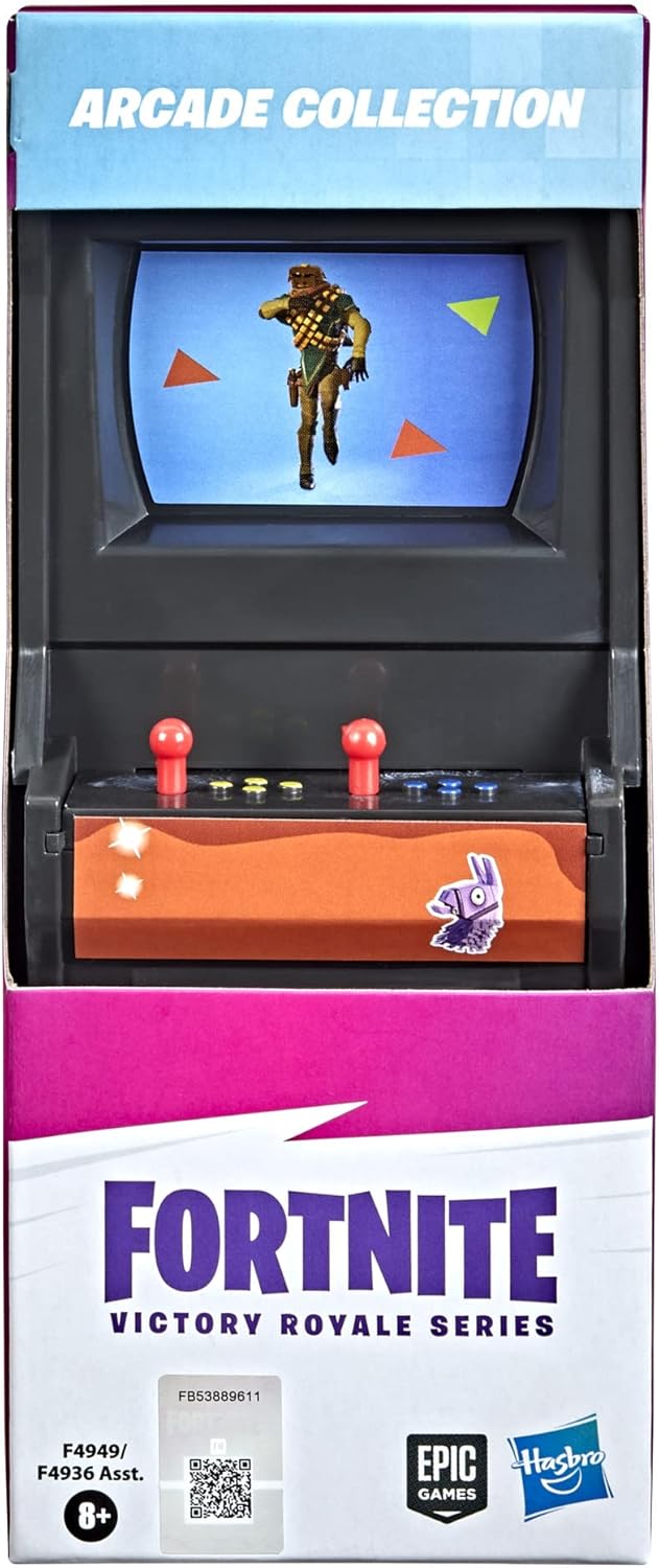 Hasbro Fortnite Victory Royale Series Arcade Collection Blue Arcade Machine Collectible Toy with Accessories - Ages 8 and Up, 6-inch