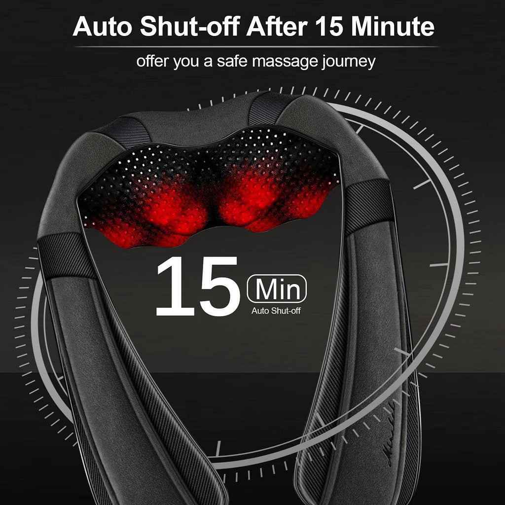 Mirakel Fathers Day Dad Gifts for Husband Men, Neck Massager for Pain Relief Deep Tissue, Electric Shiatsu Shoulder & Back Massager with Heat, Mothers Day Gifts for Mom Wife Women Her (NOT Cordless)