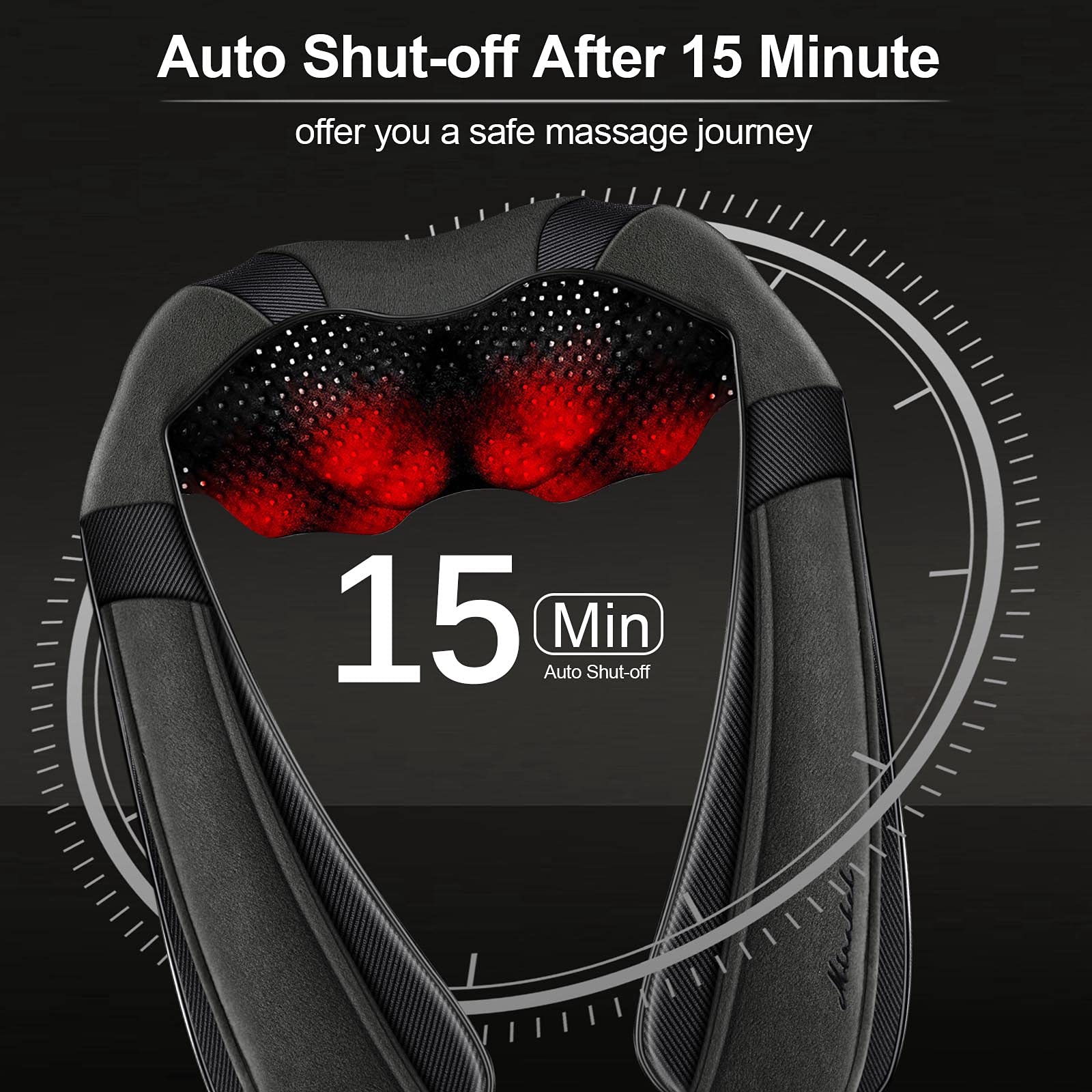 Mirakel Fathers Day Dad Gifts for Husband Men, Neck Massager for Pain Relief Deep Tissue, Electric Shiatsu Shoulder & Back Massager with Heat, Mothers Day Gifts for Mom Wife Women Her (NOT Cordless)