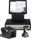 All-in-One SmartPOS-129 Professional Cash Register for Small Business, POS Bundle Includes: Cashier Touch Screen Monitor, Customer-Facing Display, Cash Drawer, Thermal Printer, 2D Barcode Scanner