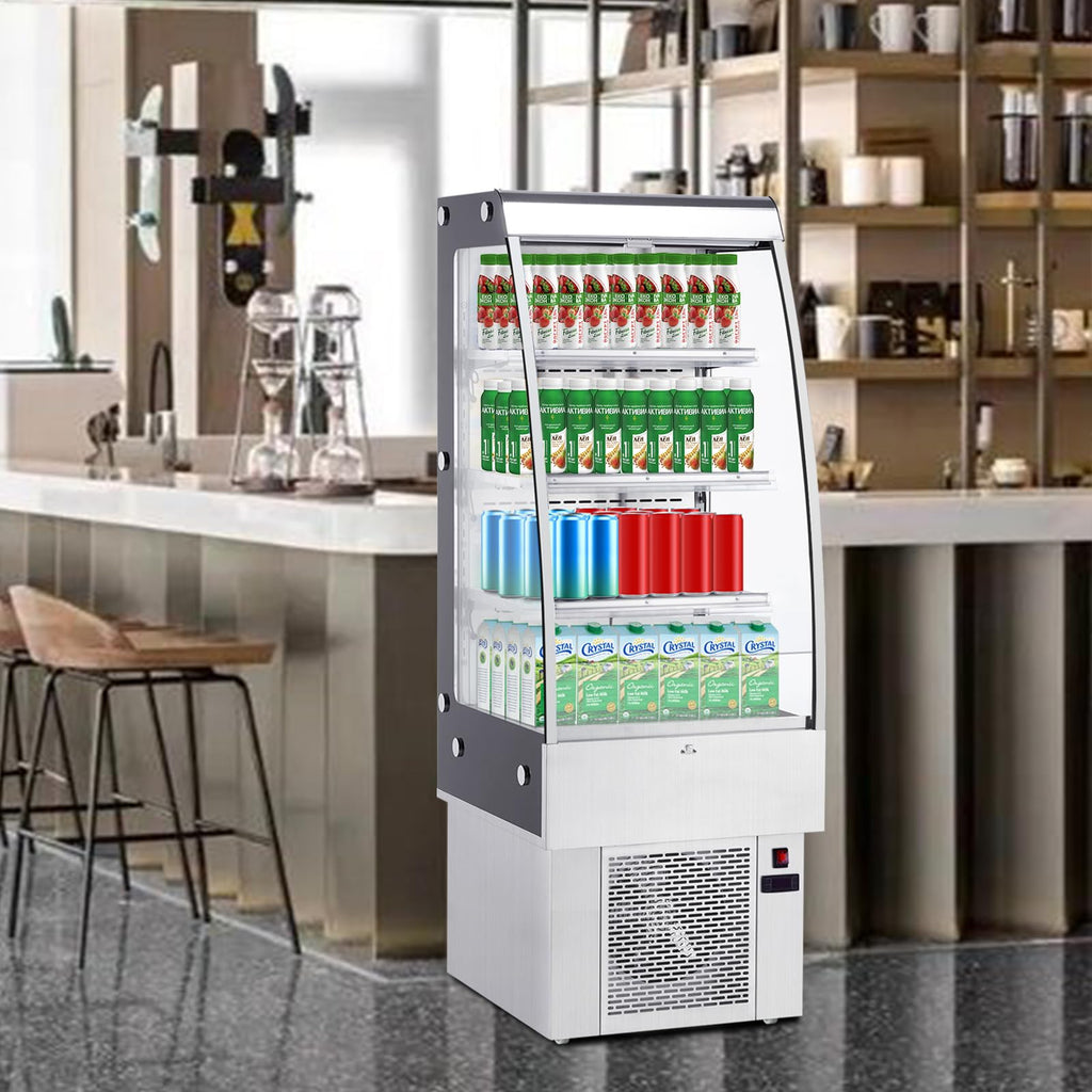 IDEALHOUSE Commercial Refrigerator, Commercial Merchandiser 26.8 Cu Ft Refrigerator, Refrigerator with 2 Glass Door and LED Light, Large Business Cooler for Home Restaurant Grocery Stores