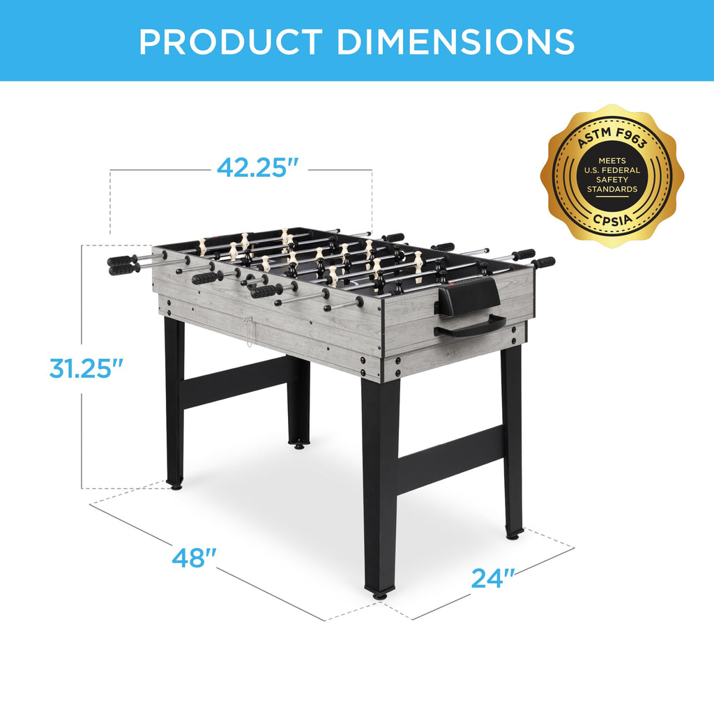 Best Choice Products 2x4ft Combo Game Table Set for Home, Game Room, Friends & Family w/Hockey, Foosball, Pool, Shuffleboard, Ping Pong, Chess, Checkers, Bowling, and Backgammon