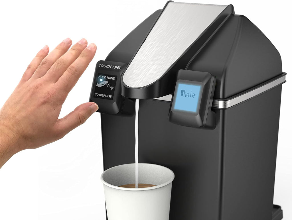 Frieling Touch-Free Beverage Chiller & Dispenser for Oat Milk & Almond Milk - 7 x 11 x 14 Inches, 1/2 Gallon Capacity - Lactose Free & Non Dairy Creamer Options
