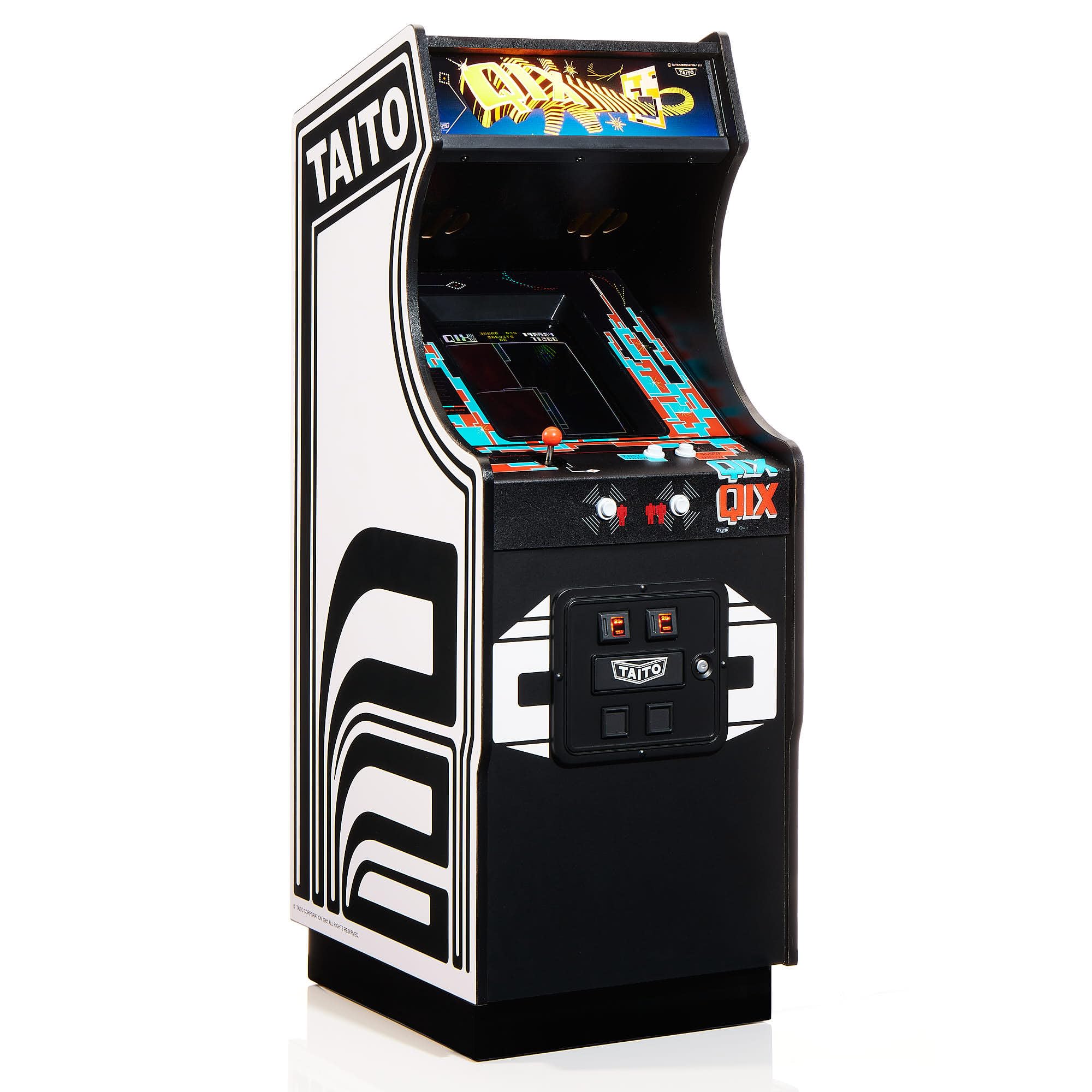 Numskull Quarter Arcades Teenage Mutant Ninja Turtles Collector's Edition Mini Arcade - 1/4 Scale Authentic Wooden Replica, Original ROM, Rechargeable Battery & 3W Speakers for Retro Enthusiasts