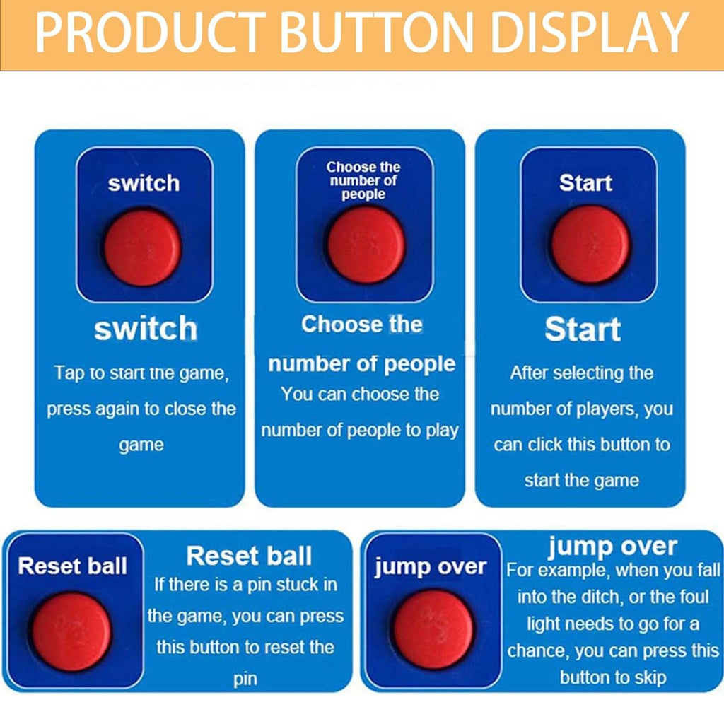 Indoor Electronic Bowling Alley Game with Automatic Ball Reset, Portable Home Arcade with LED Scoreboard for Family Fun, Features Realistic Sound and Light Effects(3.5m)