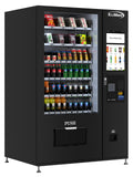 KoolMore Refrigerated Snack Vending Machine with 36 Slots Featuring a Credit Card Reader and Coin/Bill Acceptor in Black (KM-VMR-30-BCR)