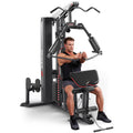 Sportsroyals Home Gym, Multifunctional Gym Equipment, Workout Equipment with 150LBS Weight Stack, for Leg Press, LAT Pull Down, Chest Presses