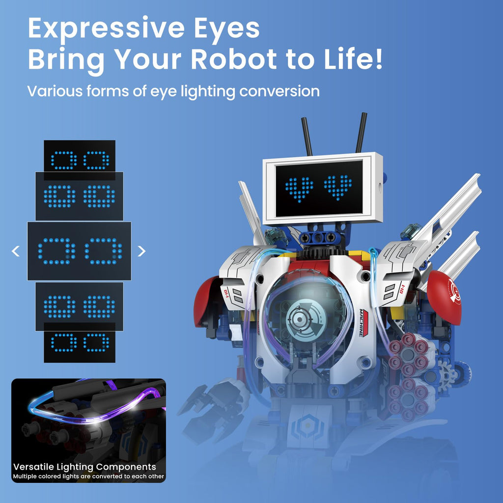 HPROMOT RC Robot Toy for Kids Remote Control Robot Toy, Smart Gesture Sensing Rechargeable & Programmable Robot Walking Dancing Singing Chirstmas Gift for 3-15 Years Old Boys Girls