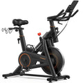 Merach Magnetic Exercise Bike, Heavy Duty Stationary Bike with Automated Resistance, 300 350 Lbs Weight Capacity, Low Noise Indoor Workout Bike for Home Gym with Self-Developed App