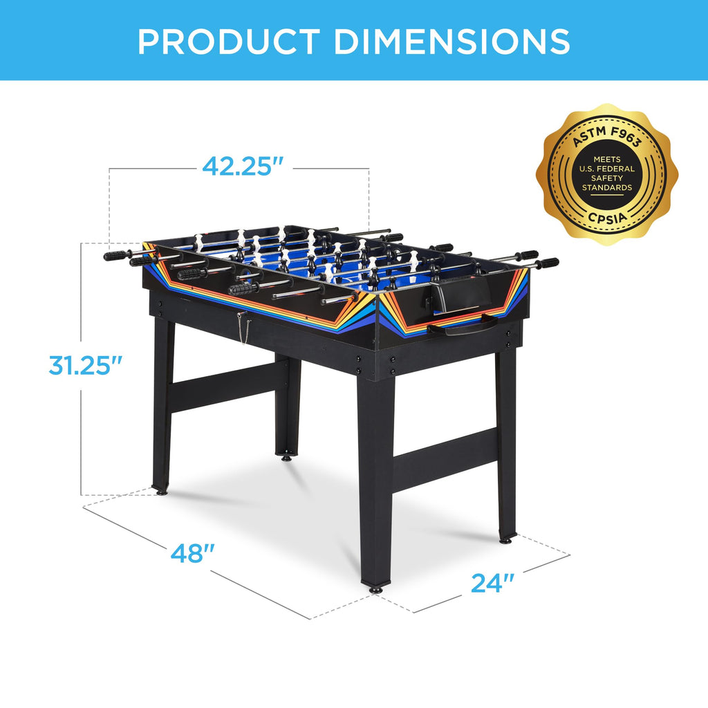 Best Choice Products 2x4ft Combo Game Table Set for Home, Game Room, Friends & Family w/Hockey, Foosball, Pool, Shuffleboard, Ping Pong, Chess, Checkers, Bowling, and Backgammon