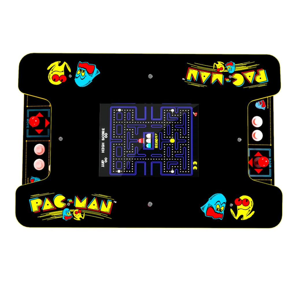 Arcade1Up Pac-Man Head-to-Head Arcade Table, Black Series, 17" Color LCD, 29" Tall - Plug & Play Retro Home Game Machine w/ Dual Joysticks & 12 Classics Including Galaga, Dig Dug, Mappy and More