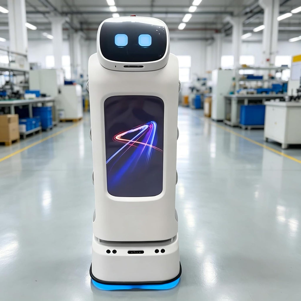 Restaurant Robot Waiter, Smart Food Serving Robots with Autonomous Navigation and Obstacle Avoidance, Commercial Delivery Robot for Restaurant Hotel Mall Office Building and Dining Areas