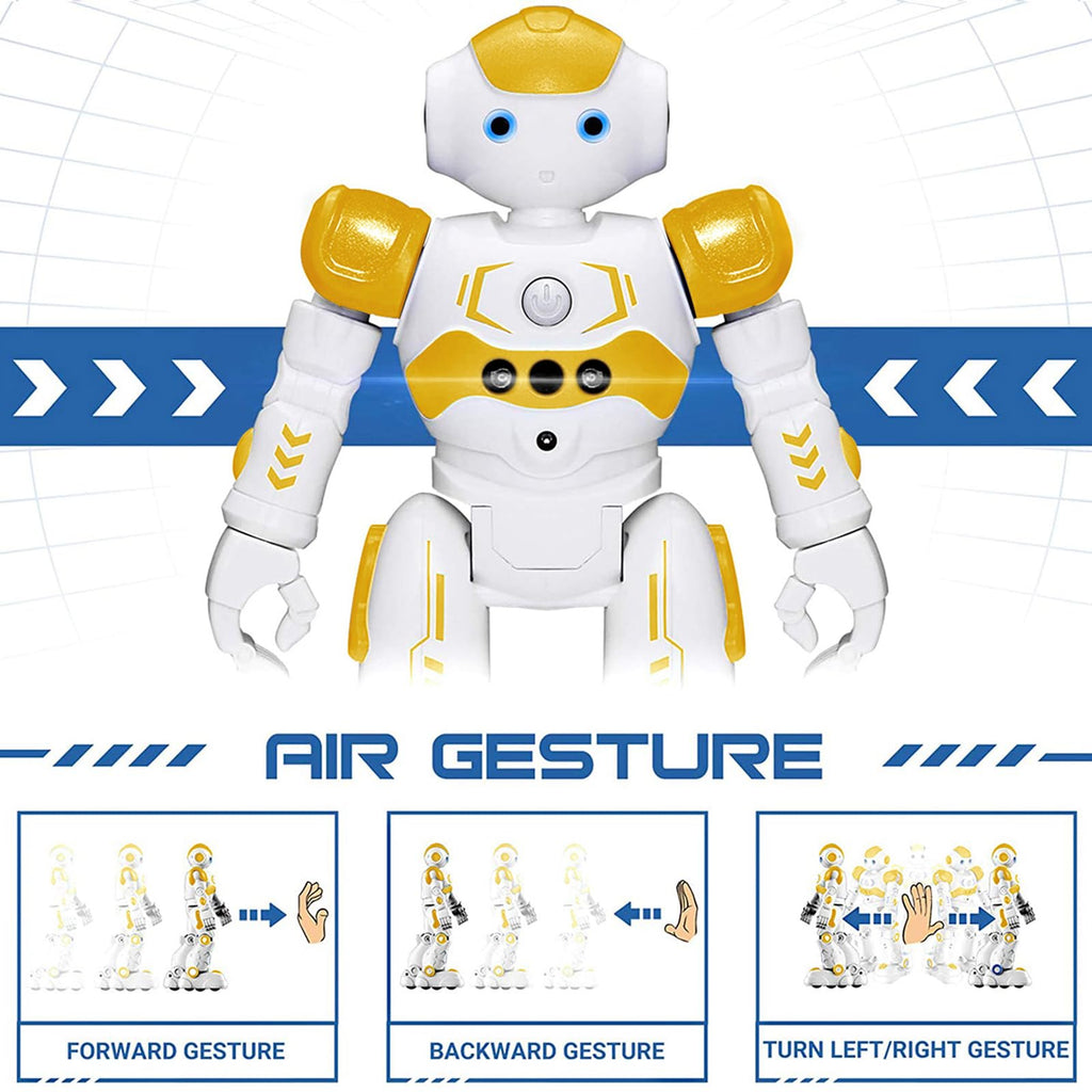 KingsDragon RC Robot Toys for Kids, Gesture & Sensing Programmable Remote Control Smart Robot for Age 3 4 5 6 7 8 Year Old Boys Girls Birthday Gift Present