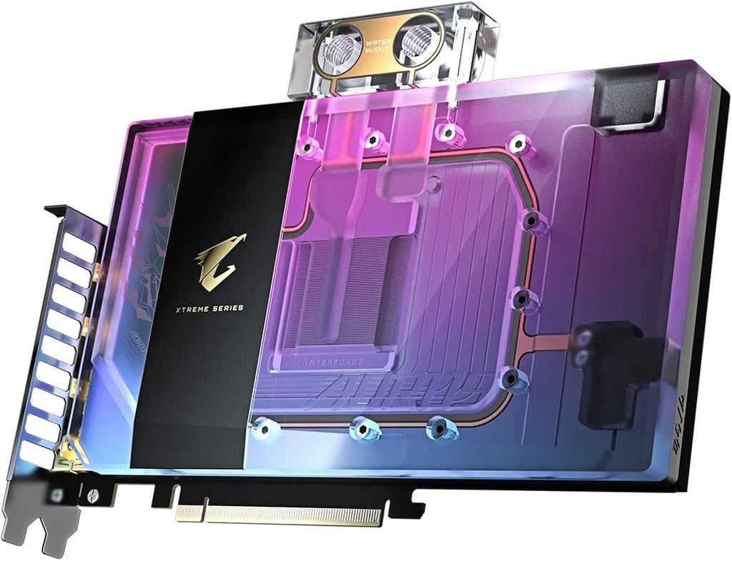 GIGABYTE AORUS GeForce RTX 5090 Xtreme WATERFORCE WB 32G Graphics Card, WATERFORCE Water Block Cooling System, 32GB 512-bit GDDR7, GV-N5090AORUSX WB-32GD Video Card