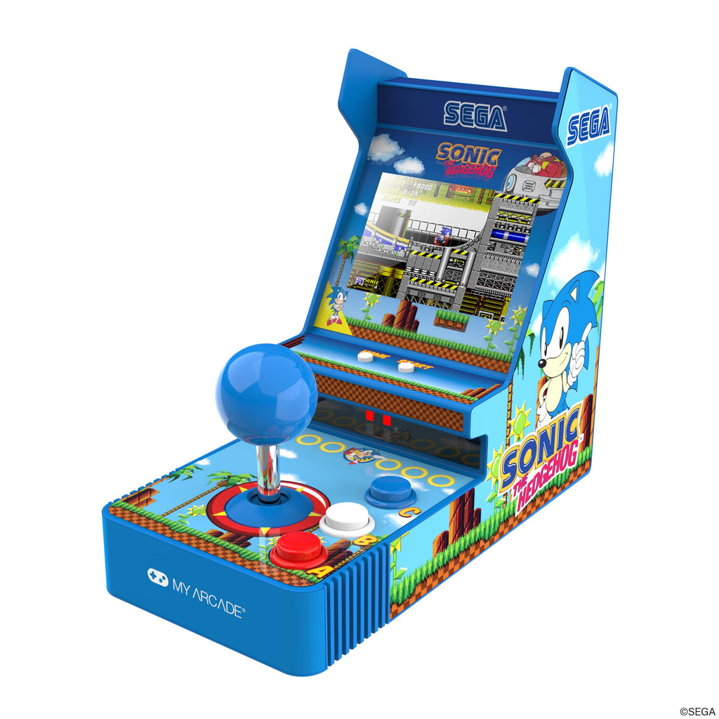 My Arcade Sonic Joystick Player: Sonic The Hedgehog, 2 Games in 1, Sega Classic, Gifts for Kids and Adults