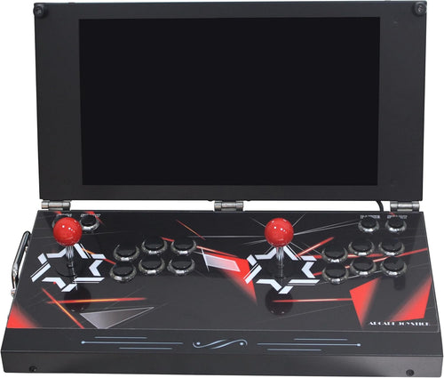 9800 Hand-held Portable Arcade Console 17.5-inch HD Screen Dual Players Retro Electronic Game Box DX, Retro Video Game Machine Search/Hide/Save/Load/Pause Games