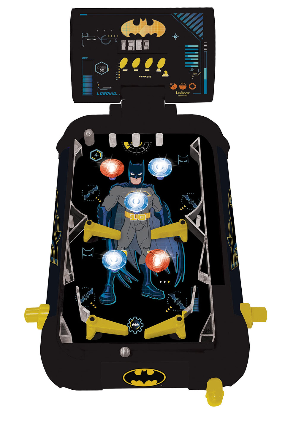 LEXiBOOK Marvel Spider-Man, Table Electronic Pinball, Action and Reflex Game for Children and familiy, LCD Screen, Light and Sound Effects, Blue/red, JG610SP