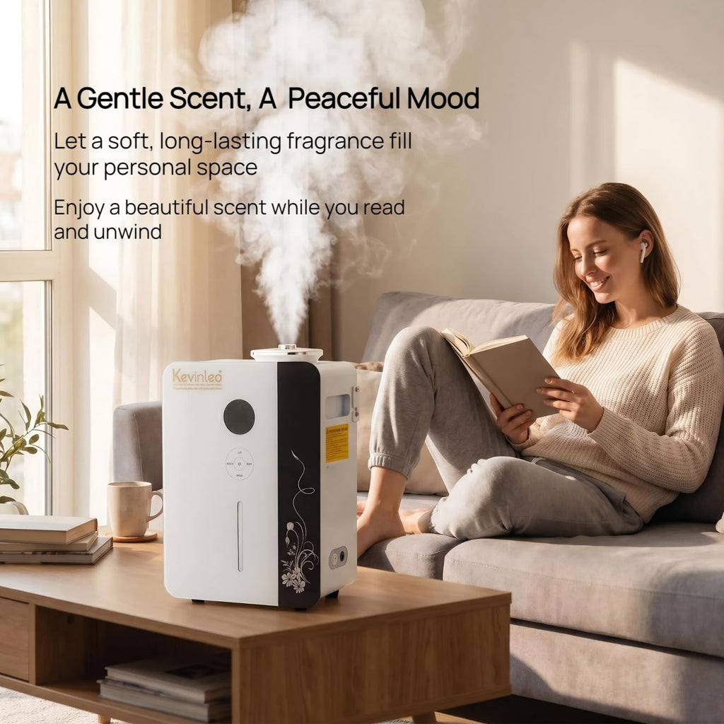 Kevinleo Scent Diffuser Machine – 7,500 Sq.Ft Waterless Cold-Air Technology, WiFi & App Control, HVAC Connect & Standalone, 800ml Essential Oil Diffuser for Office, Hotel, Home Gym, Commercial Use