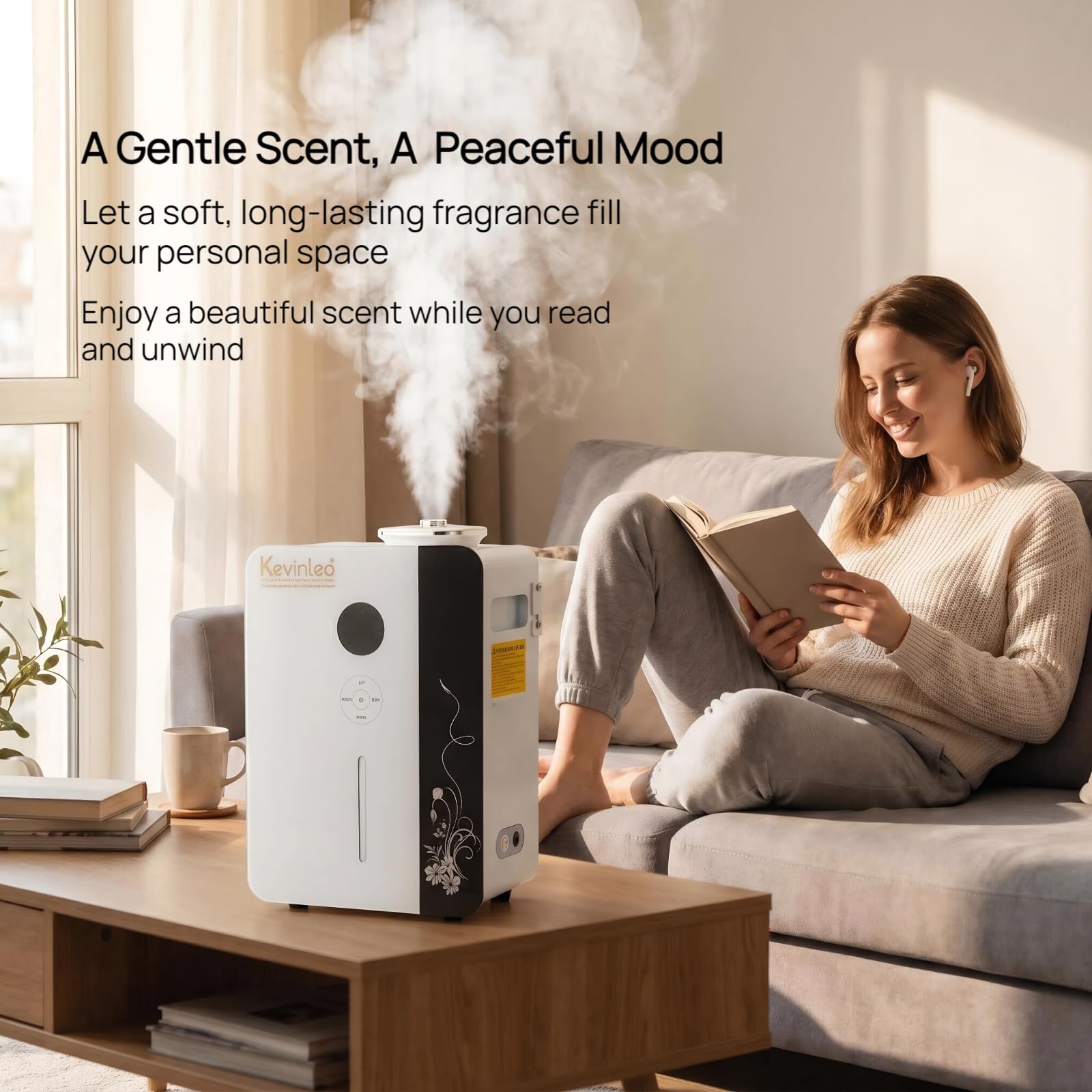 Kevinleo Scent Diffuser Machine – 7,500 Sq.Ft Waterless Cold-Air Technology, WiFi & App Control, HVAC Connect & Standalone, 800ml Essential Oil Diffuser for Office, Hotel, Home Gym, Commercial Use