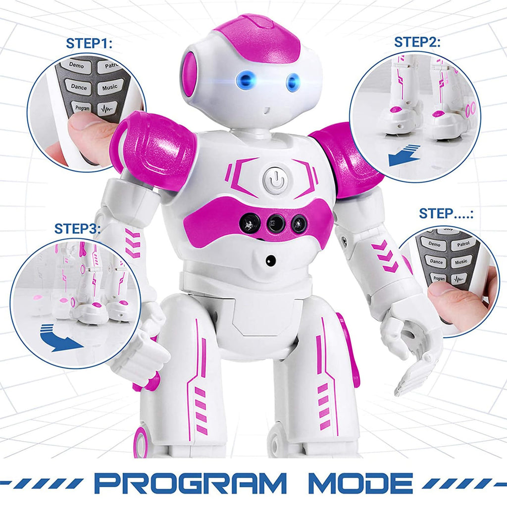 KingsDragon RC Robot Toys for Kids, Gesture & Sensing Programmable Remote Control Smart Robot for Age 3 4 5 6 7 8 Year Old Boys Girls Birthday Gift Present