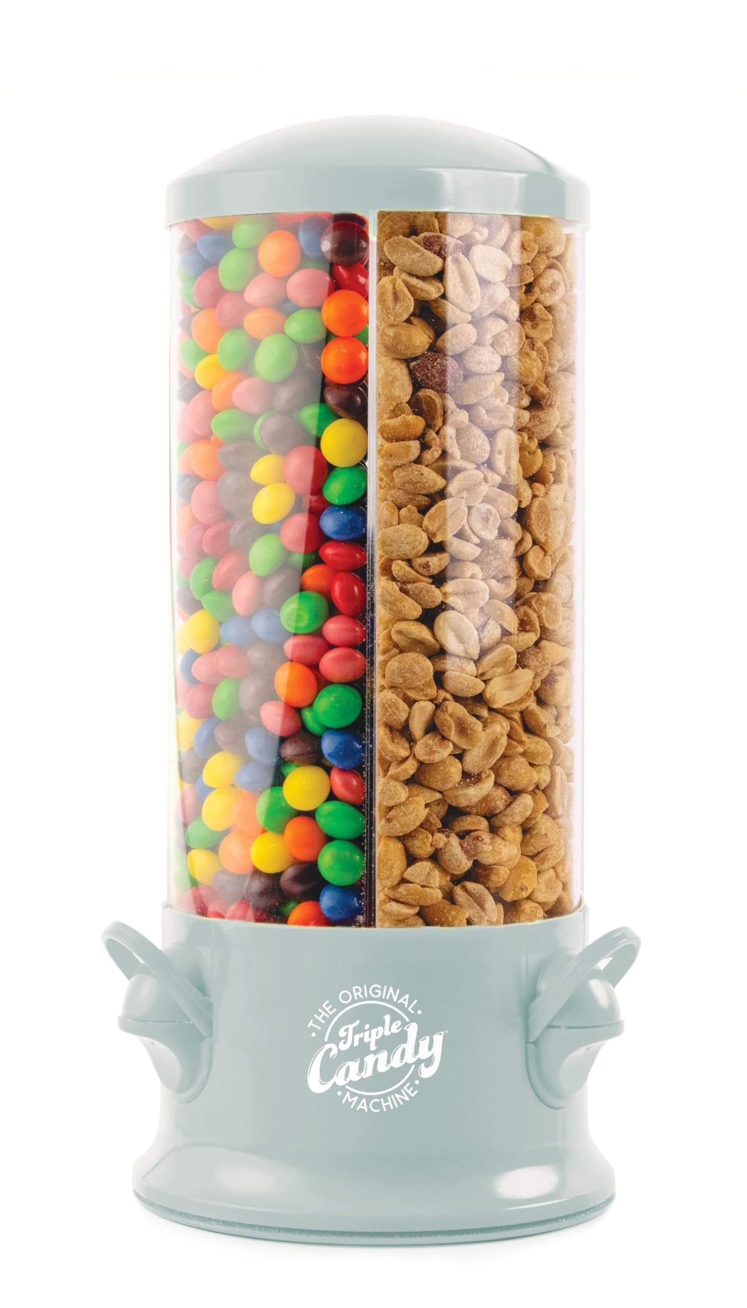Handy Gourmet Original Triple Candy Machine-Fun Candy & Nut Dispenser-New & Improved (Pearl White), Standard (JB8450PWHI)
