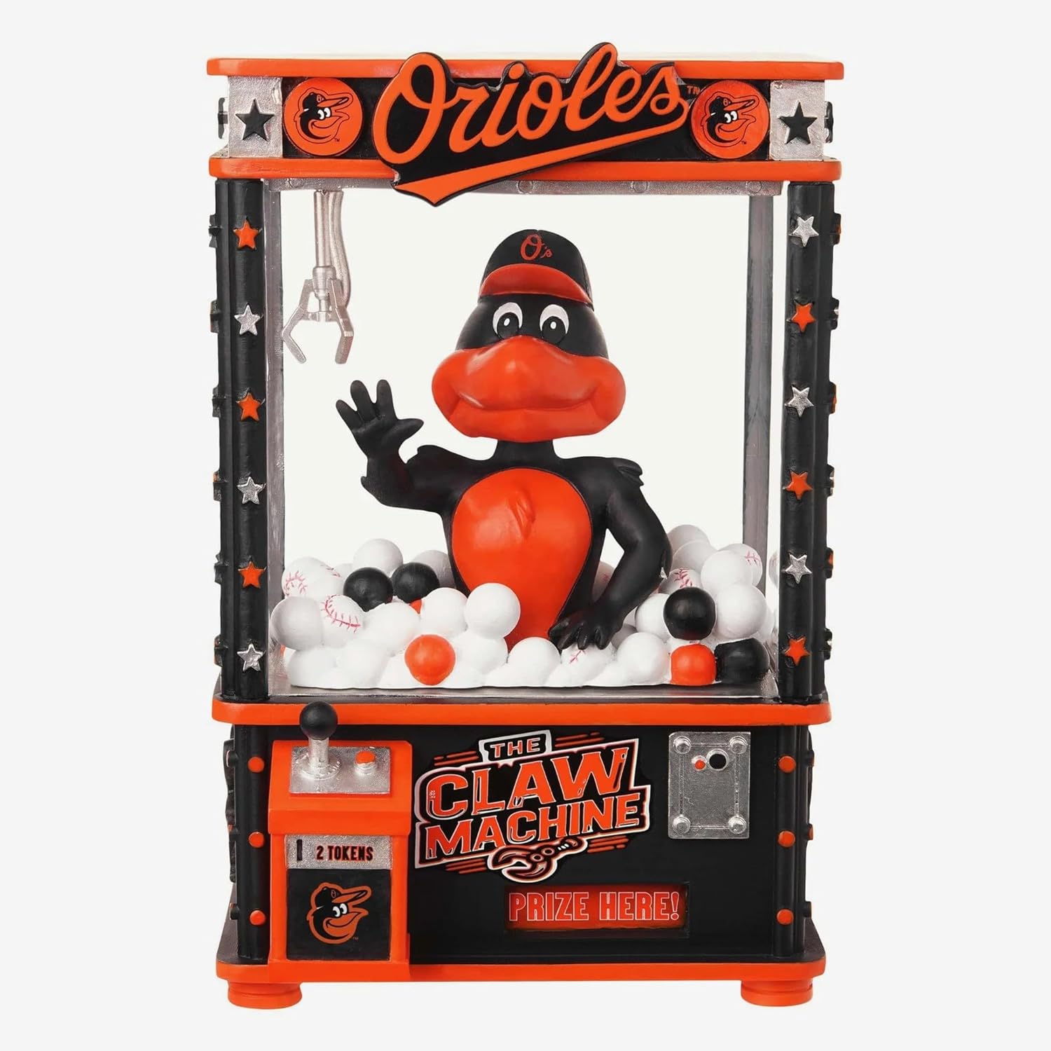The Oriole Bird Baltimore Orioles Claw Machine Bobblehead MLB