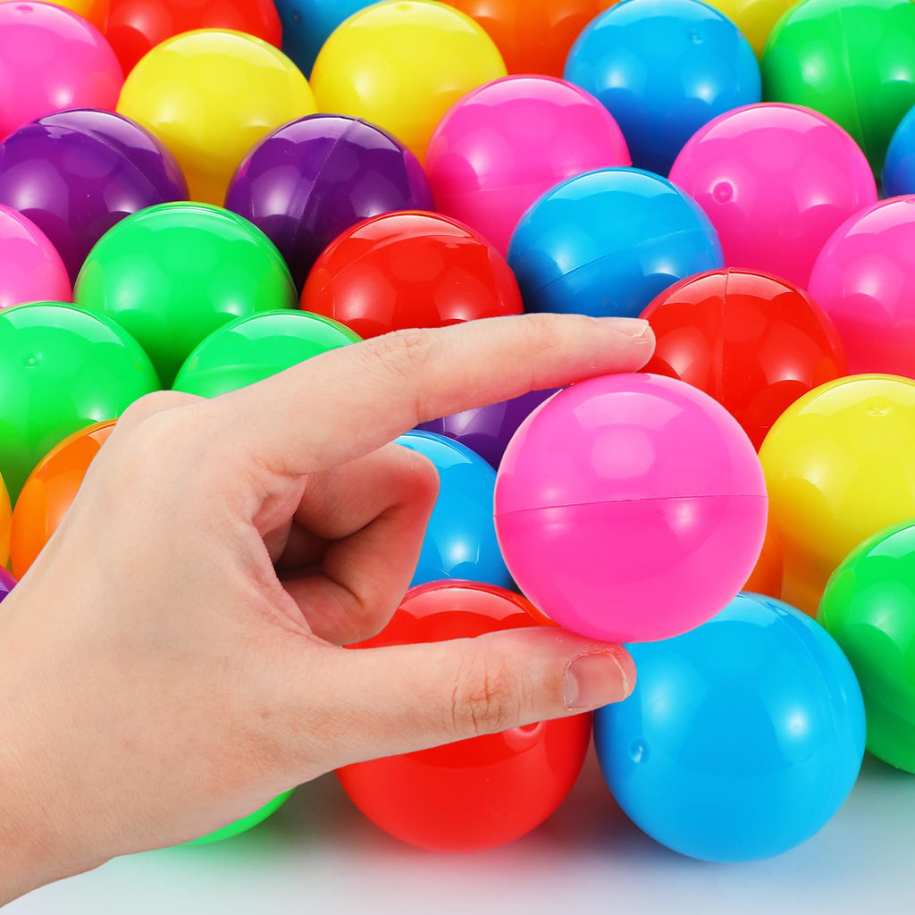 Sosation 150 Pcs 1.77 Inch Gumball Vending Machine Capsules Empty Round Plastic Containers for Prizes Party Favors (Stylish Color)