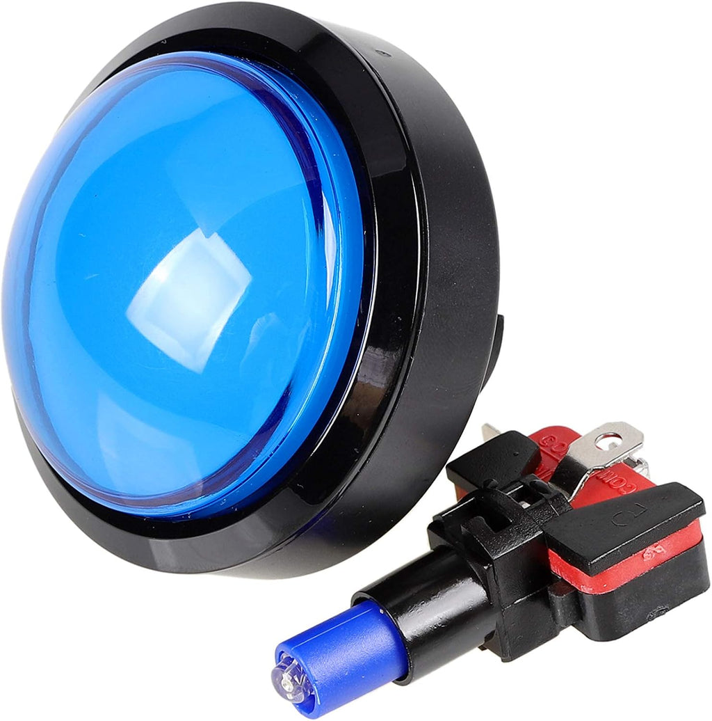EG STARTS 5X New 60mm Dome Shaped LED Illuminated Push Buttons for Arcade Coin Buttons Machine Operated Games DC 12V