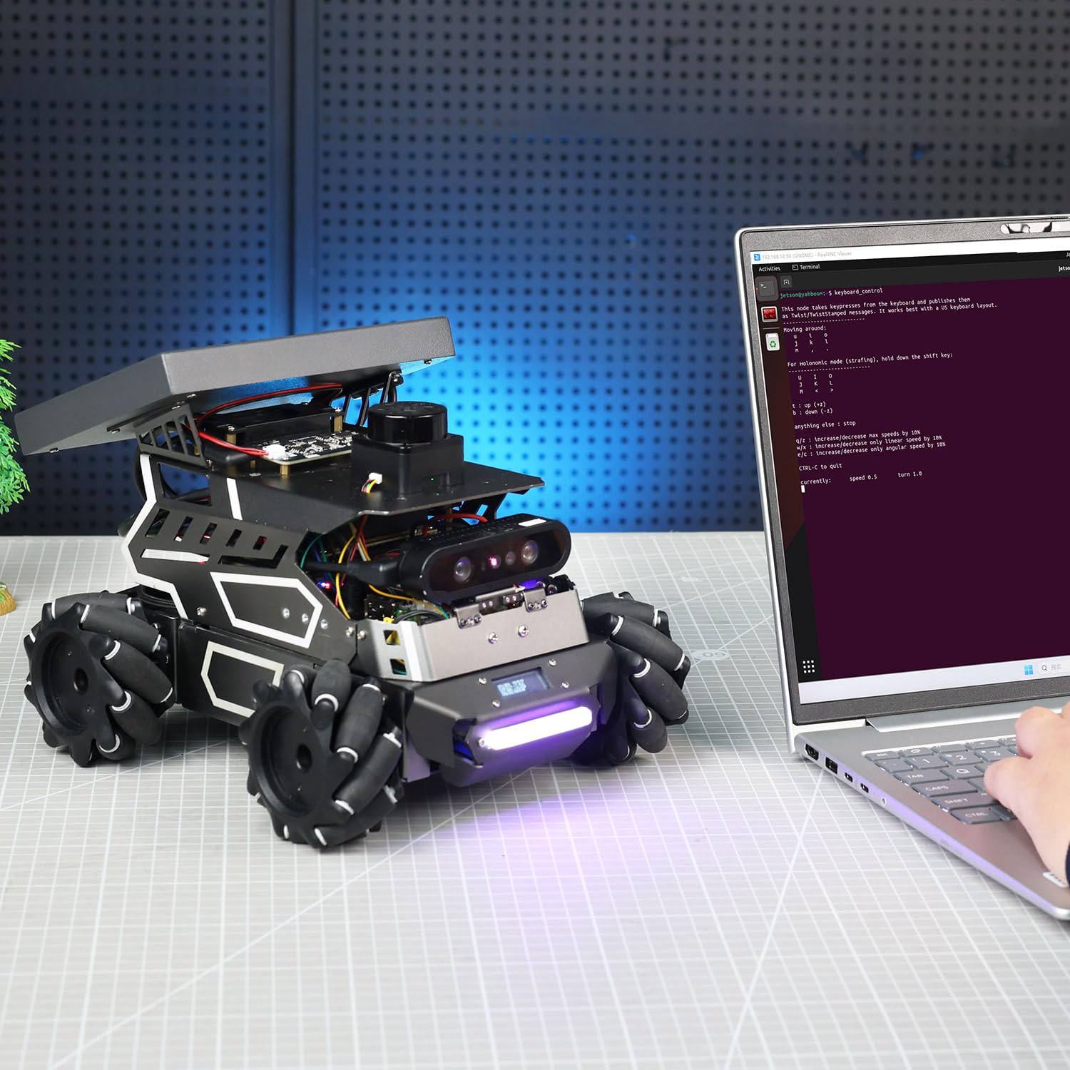 Yahboom ROS2 Robotic for Raspberry Pi 5, AI Large Language Models AI Vision Data,3D SLAM Navigation Supports ROS2 Python Education, ROS Development