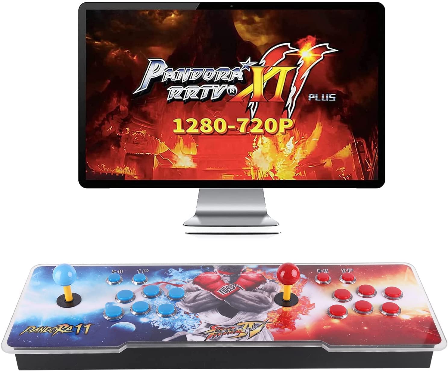 30000 Games in 1 Arcade Game Console ,Pandora Treasure 3D Double Stick,30000 Classic Arcade Games,Search Game, Support 3D,Favorite List, 4 Players Online,1280X720 Full HD Video