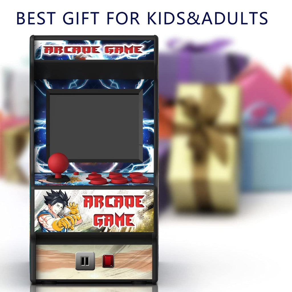 Mini Arcade Machine, Retro Gaming Console, Handheld Game Console with 156 Classic 16-Bit Video Games, 2.8 Inch Color Display, Rechargeable Battery, Support for TV Output, Birthday Present for Children