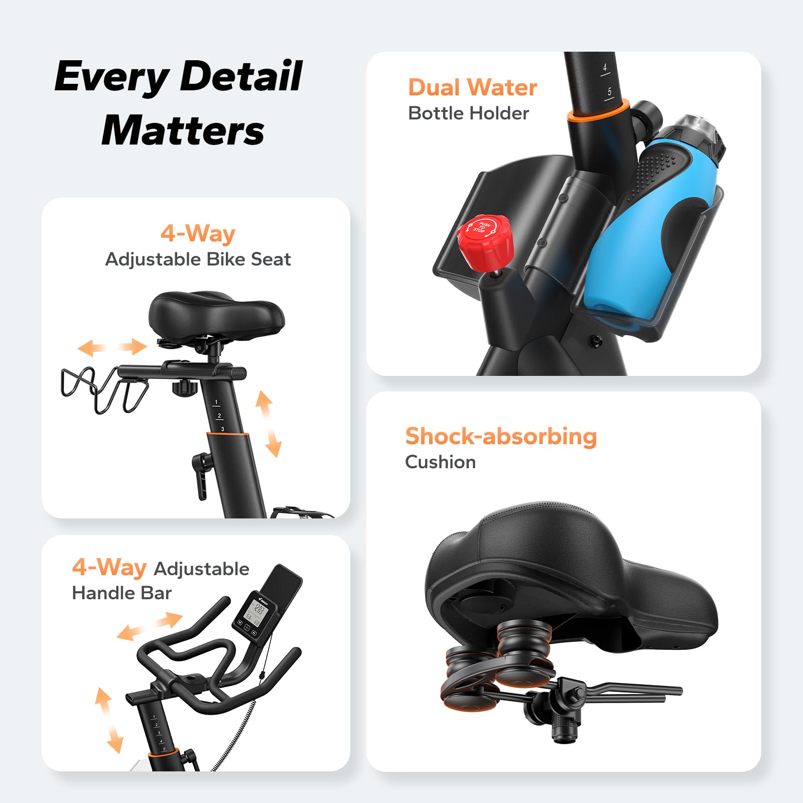Merach Magnetic Exercise Bike, Heavy Duty Stationary Bike with Automated Resistance, 300 350 Lbs Weight Capacity, Low Noise Indoor Workout Bike for Home Gym with Self-Developed App