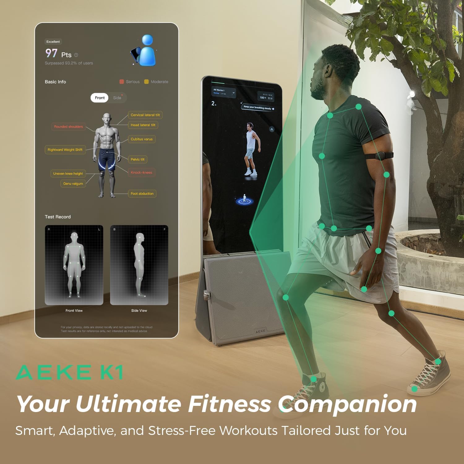 AEKE K1 Smart Home Gym System+Workout Towel