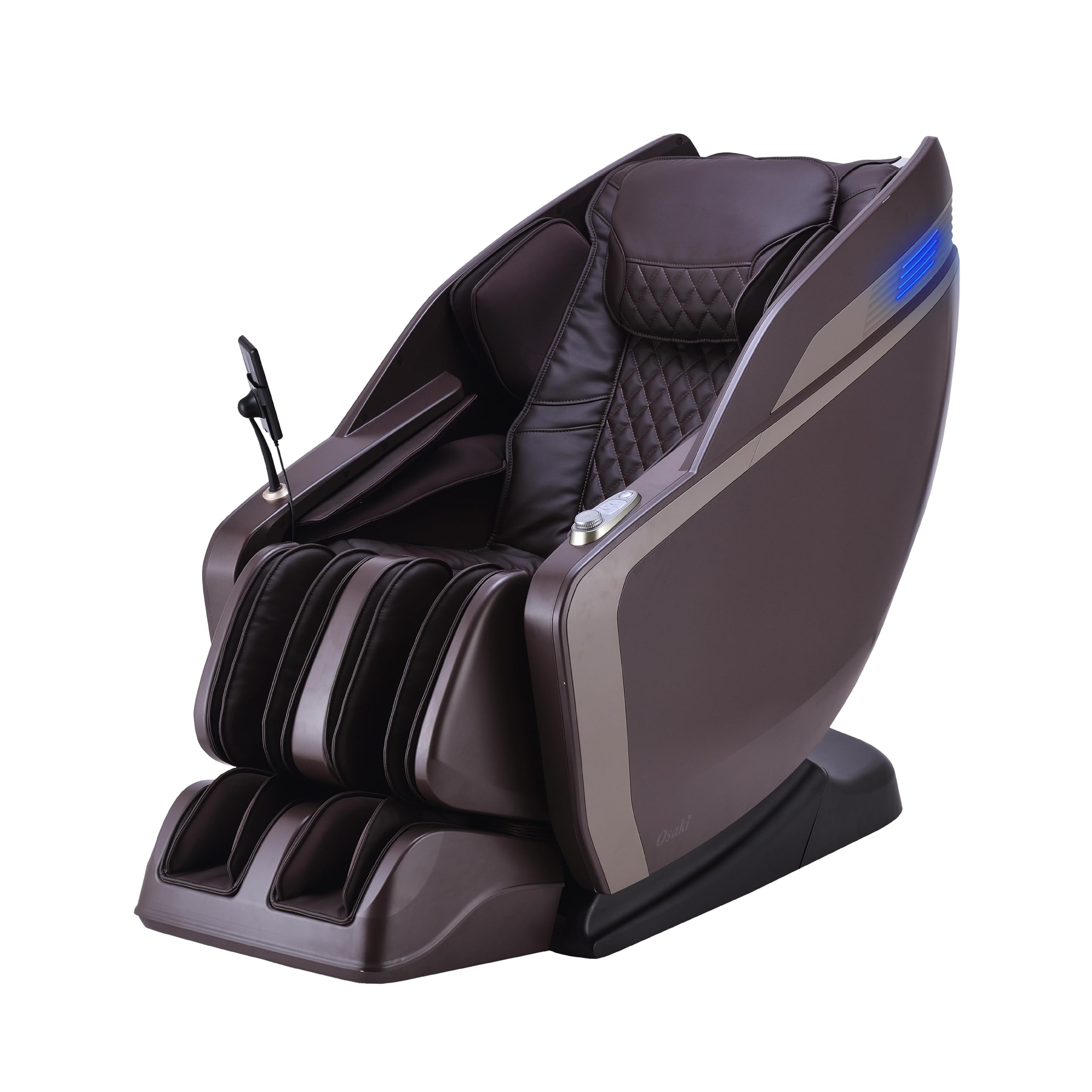 Osaki Monarch Full Body Massage Chair | Zero Gravity 3D SL-Track | Space Saving Technology Recliner| 9 Unique Auto Programs | Bluetooth Connection (LE Taupe)