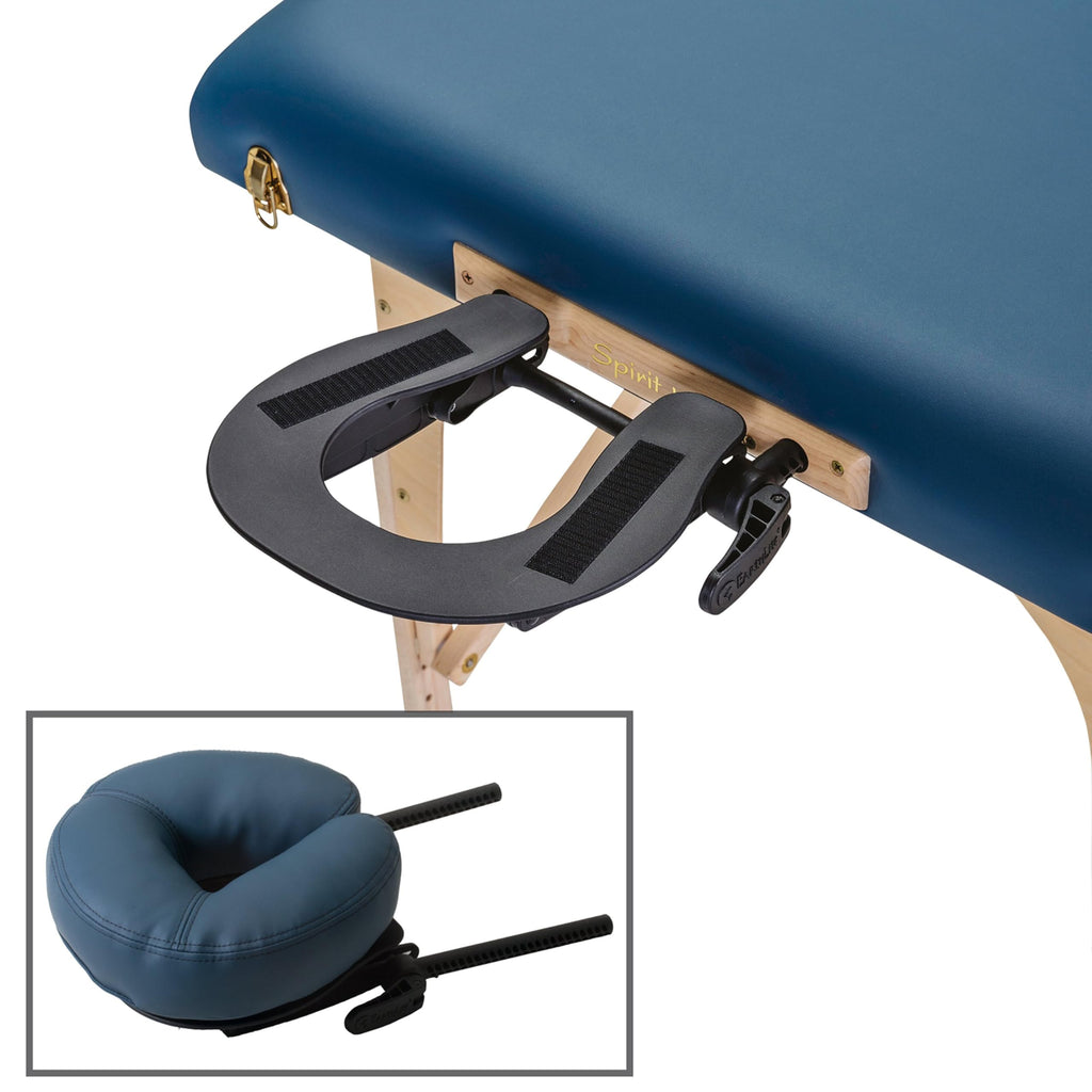 EarthLite Massage Table Face Cradle Deluxe Adjustable - Durable, Fully Adjustable Headrest Platform for Massage Chairs & Tables
