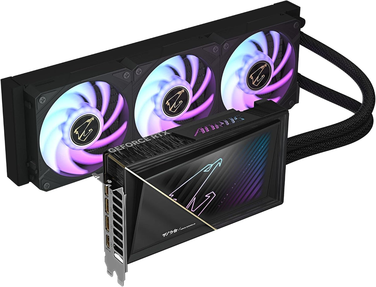 Gigabyte Aorus GeForce RTX 5080 Xtreme Waterforce 16G Graphics Card - 16GB GDDR7, 256 Bit, PCI-E 5.0, 2805MHz Core Clock, 3 x DP 2.1a, 1 x HDMI 2.1b, NVIDIA DLSS 4, GV-N5080AORUSX W-16GD