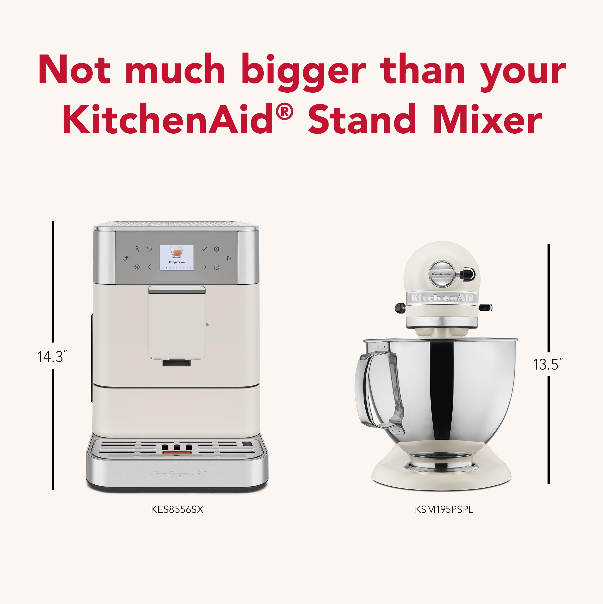 KitchenAid Fully Automatic Espresso Machine KF6, KES8556SX, Stainless Steel
