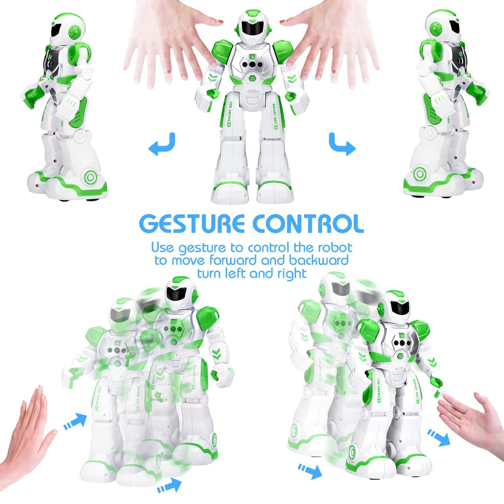 KingsDragon Robots Toy for Kids, RC Gesture Sensing Toy, Interactive Walking Singing Dancing Robot Birthday Presents for Boys Girls Age 6 7 8 9 Years Old