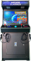 Top Us Video Arcades Full Size Commercial Grade Upright Standup Arcade Machine 2 Player 4500 Games 32 inch Screen Black with 2 Shooting Guns
