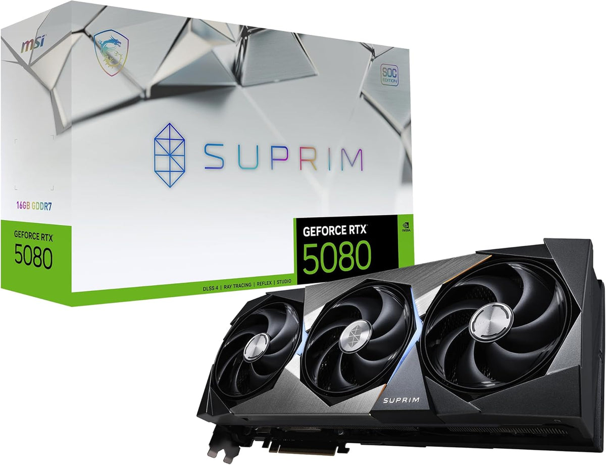 MSI Suprim Geforce Rtx5080 16G Soc Nvidia Geforce RTX 5080, W129163283 (Soc Nvidia Geforce RTX 5080 16 Gb Gddr7)