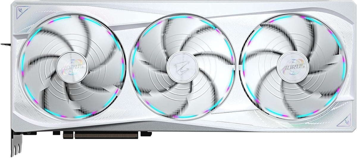 GIGABYTE AORUS GeForce RTX 5090 Stealth ICE 32G Graphics Card, 32GB 512-bit GDDR7, PCIe 5.0, WINDFORCE Cooling System, Versatile VGA Holder, GV-N5090AORUSST ICE-32GDVideo Card