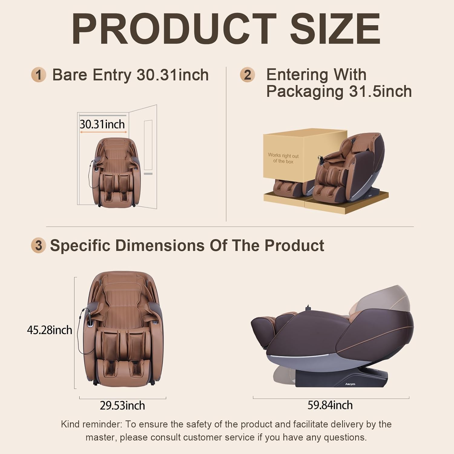 4D Massage Chair Full Body, 20 Modes Zero Gravity Massage Chair with 53.15 Inches SL Track, Foot Massage, Neck and Shoulder Massage, Shiatsu, Bluetooth Speaker, Home, Navy Blue