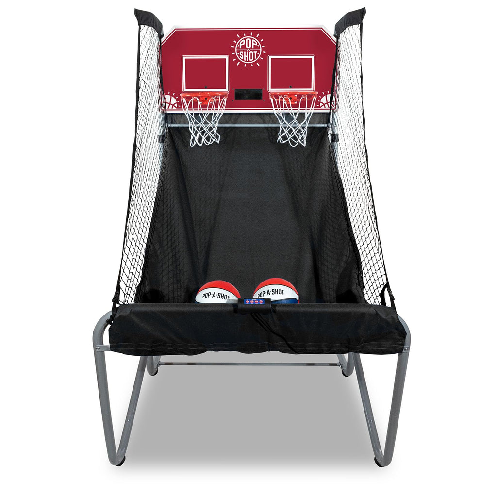 Pop-A-Shot - Home Dual Shot | Arcade Basketball Game for Home | Sensor Scoring Hoop, 16 Game Modes, 7 Balls | Foldable for Easy Storage | Fun for All Players