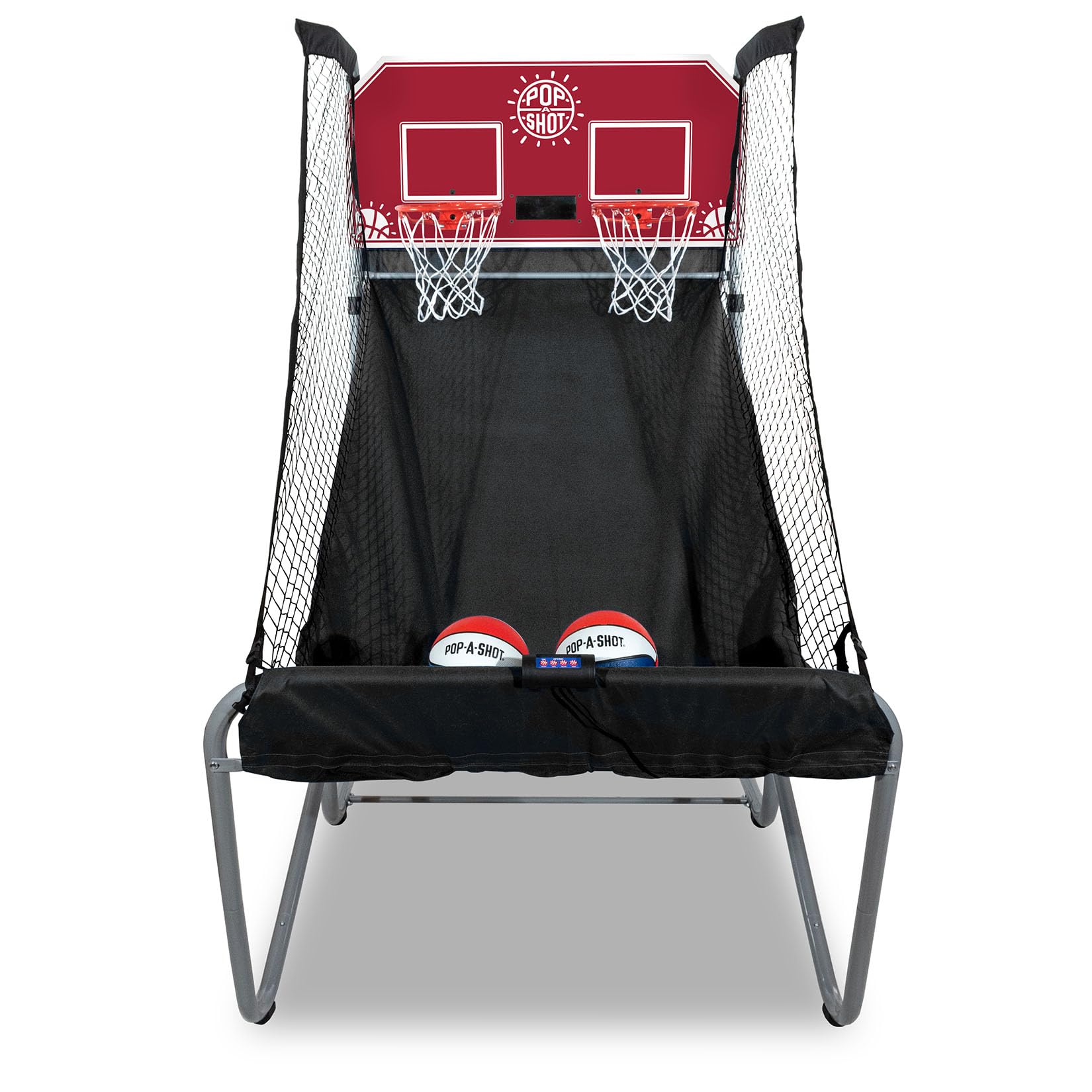 Pop-A-Shot - Home Dual Shot | Arcade Basketball Game for Home | Sensor Scoring Hoop, 16 Game Modes, 7 Balls | Foldable for Easy Storage | Fun for All Players
