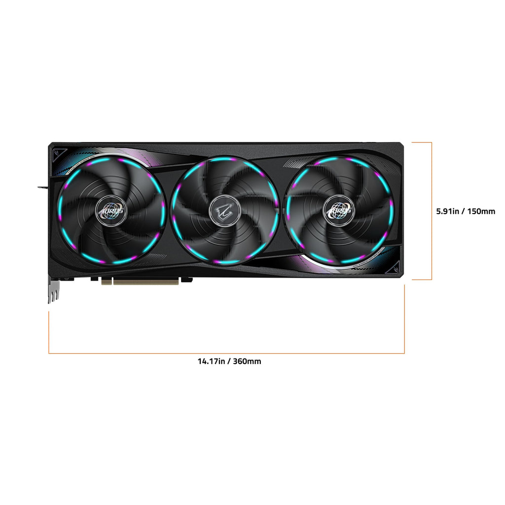 GIGABYTE GeForce RTX 5090 Gaming OC 32G Graphics Card, WINDFORCE Cooling System, 32GB 512-bit GDDR7, by NVIDIA, DisplayPort & HDMI - Video Output Interface, GV-N5090GAMING OC-32GD Video Card